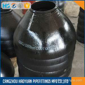 Reductor concéntrico de ajuste de tubería de acero al carbono